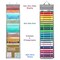 25 Compartments Roll Storage, Hanging Vinyl Organizer, Double-Sided, Backside 10 Pockets for 12x12 Vinyl Sheet, Cardstock, Scrapbook Paper, Door Hooks Included